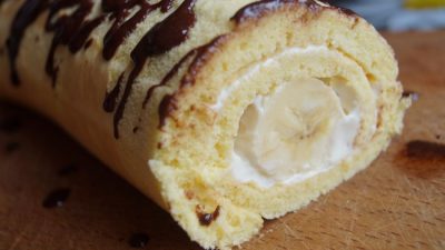 Банановый рулетик к завтраку