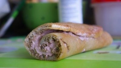 Белковый рулет с творожной начинкой
