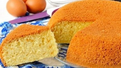 Бисквит для торта на кипятке