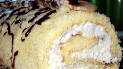 Бисквитный рулет «Куршену»