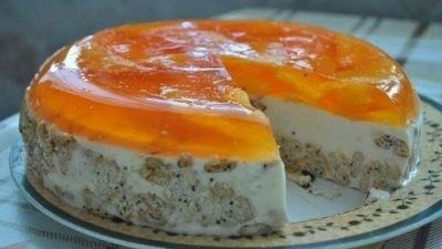 Торт «Апельсинка» с крекером