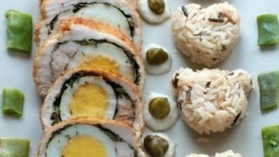 Биточки из куриных грудок с яйцом