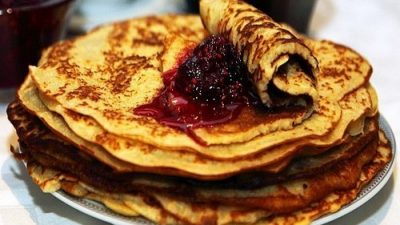 Блины на молоке или кефире из бутылки