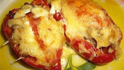 Болгарские перцы с начинкой из говяжьего фарша