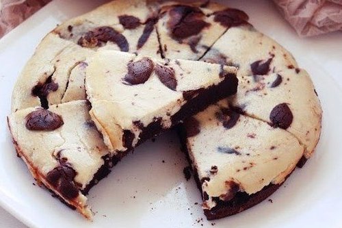 Брауни-чизкейк шоколадно-банановый