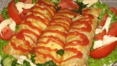 Бризоль из филе пангасиуса с сыром