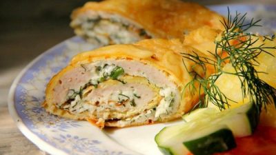 Бризоль из курицы с мягким творогом