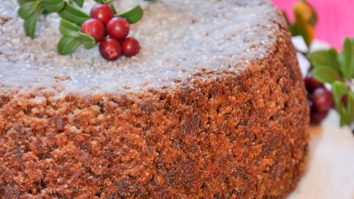 Бруснично-яблочный пирог с корицей