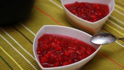 Брусничное варенье с лимоном в мультиварке