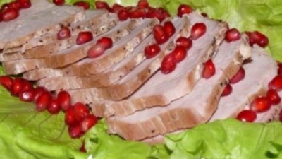 Буженина маринованная с луком в квасе