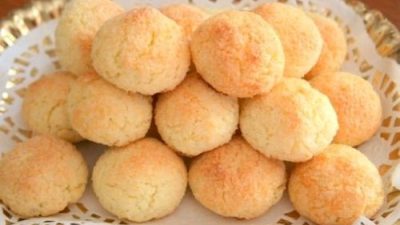 Быстрое печенье из кокосовой стружки