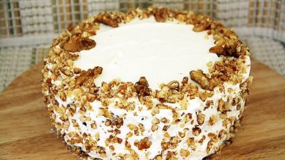 Быстрый торт из орехов