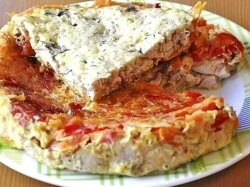 Запеканка из куриной грудки в сливках