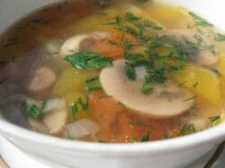 Суп грибной с картофелем в мультиварке