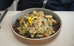 Льняная каша с тыквой и кабачком