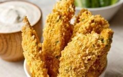 Куриное филе в хрустящей овсяной корочке