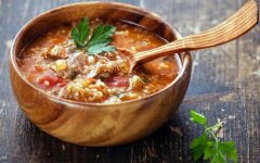 Классический суп харчо из говяжьей грудинки