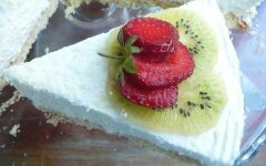 Английский чизкейк с кокосовой стружкой