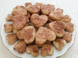 Быстрое печенье Сердечки на сметане без яиц