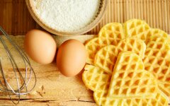 Ванильные вафли на молоке и растительном масле