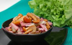 Салат «Вечерний Владивосток» с постной говядиной