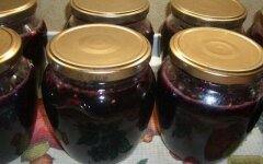 Варенье из замороженной черники через мясорубку