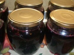 Варенье из замороженной черники через мясорубку