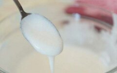 Белковая глазурь с сахарной пудрой и желатином