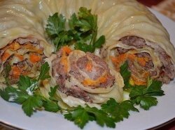 Ханум с фаршем и морковью