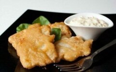 Щука с лимоном в кляре