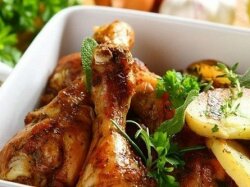 Сочная курица с картофелем по-итальянски