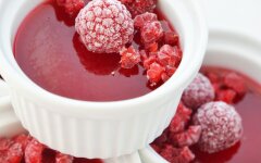 Соус Малиновый винегрет для зеленого салата