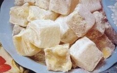 Домашний Рахат Лукум с орехами в сахарной пудре