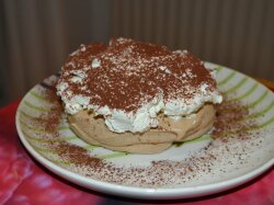 Торт Павлова «Капучино» со сливочным кремом