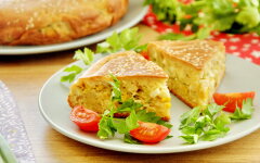 Ленивый заливной курник