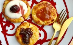 Творожные сырники с апельсиновой цедрой в духовке