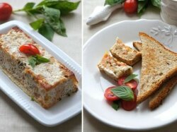 Террин из трески с базиликом