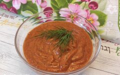 Соус для шашлыка из томатной пасты с чесноком
