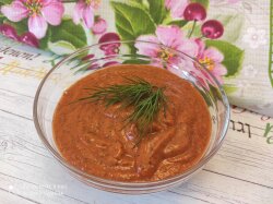 Соус для шашлыка из томатной пасты с чесноком