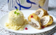 Грудка фаршированная куриной печенью