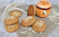 Овсяное печенье с орешками без муки