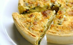 Заливной пирог с картофелем и курицей в духовке