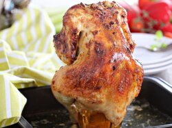 Сочная курица, запеченная на банке