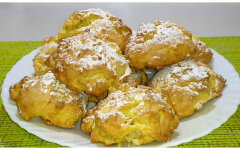 Итальянское печенье с яблоками и грецкими орехами