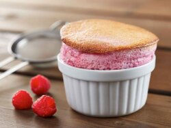 Суфле из малины со сливками