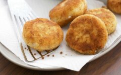 Картофельные биточки с луком из СССР