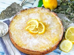 Ароматный лимонный пирог на кефире