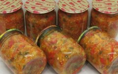 Соте из баклажанов с острым перцем без уксуса