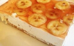 Банановый чизкейк на овсянке