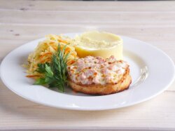 Рыбные котлеты с плавленым сыром и укропом